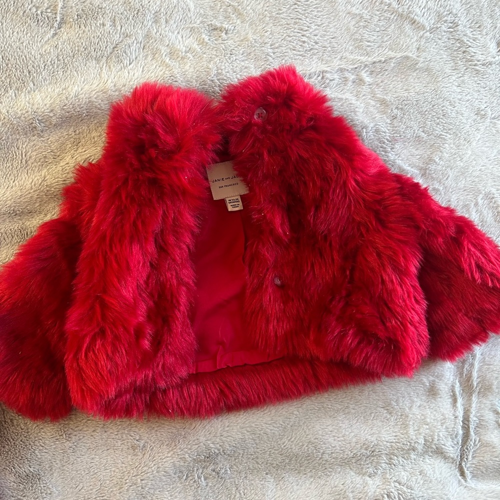 Janie & jack fur coat
